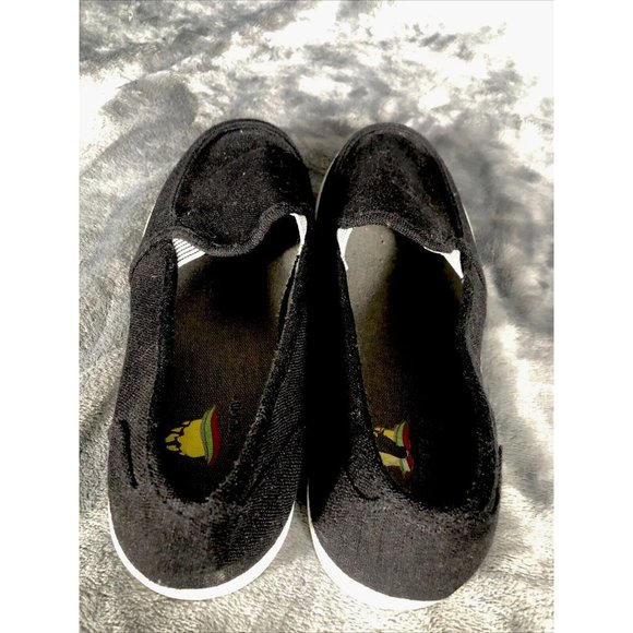 Aloha Island Shoes Woman’s Black Size 8  Casual Canvas Sneeker - Picture 4 of 9